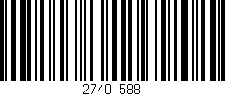 Código de barras (EAN, GTIN, SKU, ISBN): '2740_588'