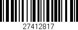 Código de barras (EAN, GTIN, SKU, ISBN): '27412817'