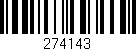 Código de barras (EAN, GTIN, SKU, ISBN): '274143'
