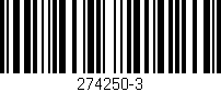 Código de barras (EAN, GTIN, SKU, ISBN): '274250-3'