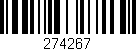 Código de barras (EAN, GTIN, SKU, ISBN): '274267'