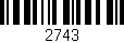 Código de barras (EAN, GTIN, SKU, ISBN): '2743'