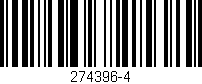Código de barras (EAN, GTIN, SKU, ISBN): '274396-4'