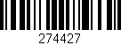 Código de barras (EAN, GTIN, SKU, ISBN): '274427'