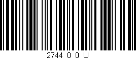 Código de barras (EAN, GTIN, SKU, ISBN): '2744_0_0_U'