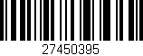 Código de barras (EAN, GTIN, SKU, ISBN): '27450395'