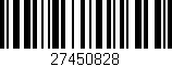 Código de barras (EAN, GTIN, SKU, ISBN): '27450828'