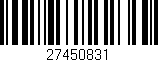 Código de barras (EAN, GTIN, SKU, ISBN): '27450831'