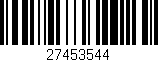 Código de barras (EAN, GTIN, SKU, ISBN): '27453544'