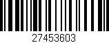 Código de barras (EAN, GTIN, SKU, ISBN): '27453603'