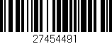 Código de barras (EAN, GTIN, SKU, ISBN): '27454491'