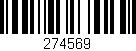 Código de barras (EAN, GTIN, SKU, ISBN): '274569'