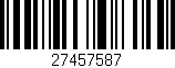 Código de barras (EAN, GTIN, SKU, ISBN): '27457587'