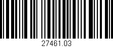 Código de barras (EAN, GTIN, SKU, ISBN): '27461.03'
