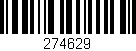 Código de barras (EAN, GTIN, SKU, ISBN): '274629'