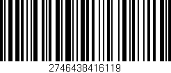 Código de barras (EAN, GTIN, SKU, ISBN): '2746438416119'