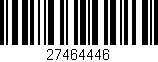 Código de barras (EAN, GTIN, SKU, ISBN): '27464446'