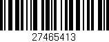 Código de barras (EAN, GTIN, SKU, ISBN): '27465413'