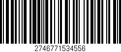 Código de barras (EAN, GTIN, SKU, ISBN): '2746771534556'