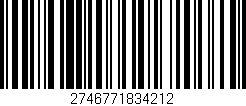 Código de barras (EAN, GTIN, SKU, ISBN): '2746771834212'