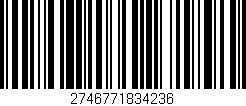 Código de barras (EAN, GTIN, SKU, ISBN): '2746771834236'