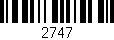 Código de barras (EAN, GTIN, SKU, ISBN): '2747'