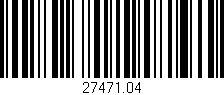 Código de barras (EAN, GTIN, SKU, ISBN): '27471.04'