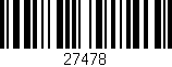 Código de barras (EAN, GTIN, SKU, ISBN): '27478'
