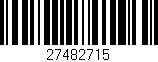 Código de barras (EAN, GTIN, SKU, ISBN): '27482715'
