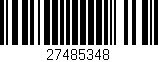 Código de barras (EAN, GTIN, SKU, ISBN): '27485348'