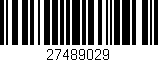 Código de barras (EAN, GTIN, SKU, ISBN): '27489029'