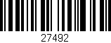 Código de barras (EAN, GTIN, SKU, ISBN): '27492'