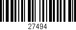 Código de barras (EAN, GTIN, SKU, ISBN): '27494'