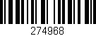 Código de barras (EAN, GTIN, SKU, ISBN): '274968'