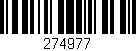 Código de barras (EAN, GTIN, SKU, ISBN): '274977'