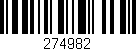 Código de barras (EAN, GTIN, SKU, ISBN): '274982'