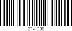 Código de barras (EAN, GTIN, SKU, ISBN): '274/238'