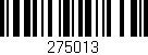 Código de barras (EAN, GTIN, SKU, ISBN): '275013'