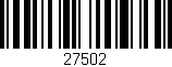 Código de barras (EAN, GTIN, SKU, ISBN): '27502'