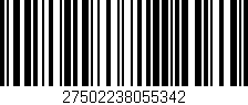 Código de barras (EAN, GTIN, SKU, ISBN): '27502238055342'
