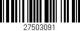 Código de barras (EAN, GTIN, SKU, ISBN): '27503091'