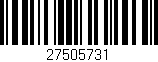 Código de barras (EAN, GTIN, SKU, ISBN): '27505731'