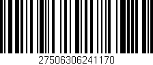 Código de barras (EAN, GTIN, SKU, ISBN): '27506306241170'