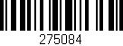 Código de barras (EAN, GTIN, SKU, ISBN): '275084'