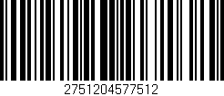 Código de barras (EAN, GTIN, SKU, ISBN): '2751204577512'