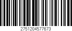 Código de barras (EAN, GTIN, SKU, ISBN): '2751204577673'