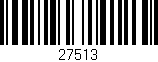 Código de barras (EAN, GTIN, SKU, ISBN): '27513'