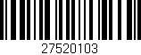 Código de barras (EAN, GTIN, SKU, ISBN): '27520103'