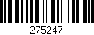 Código de barras (EAN, GTIN, SKU, ISBN): '275247'