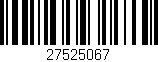 Código de barras (EAN, GTIN, SKU, ISBN): '27525067'